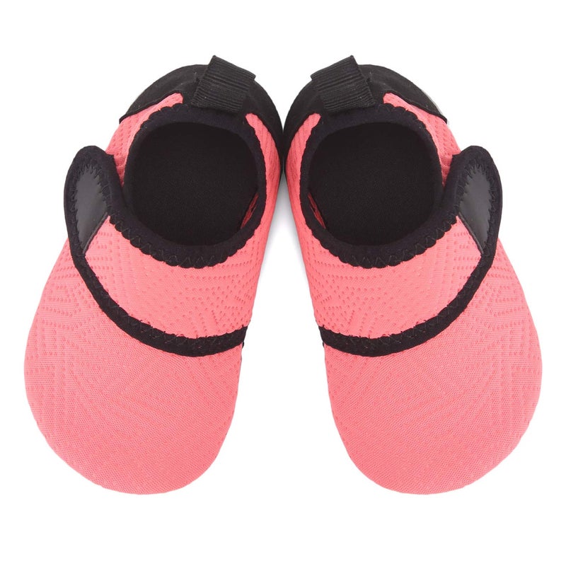 BARERUN Baby Water Shoes Barefoot Skin Aqua Sock Swim Shoes for Beach Swim Pool Orange 12-18 Months Infant - Image 5